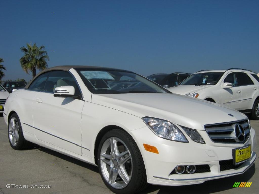 Diamond White Metallic 2011 Mercedes-Benz E 350 Cabriolet Exterior Photo #40081847