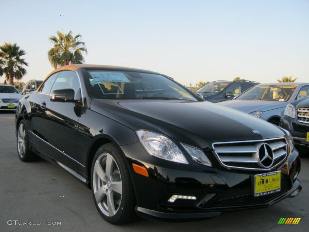 Black 2011 Mercedes-Benz E 550 Cabriolet Exterior Photo #40082027