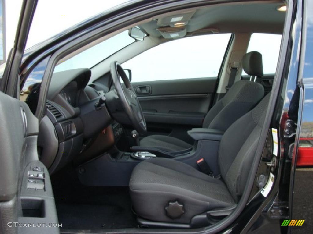 Black Interior 2007 Mitsubishi Galant DE Photo #40082223