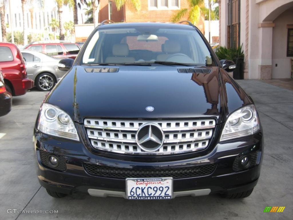 2008 ML 350 4Matic - Capri Blue Metallic / Macadamia photo #8