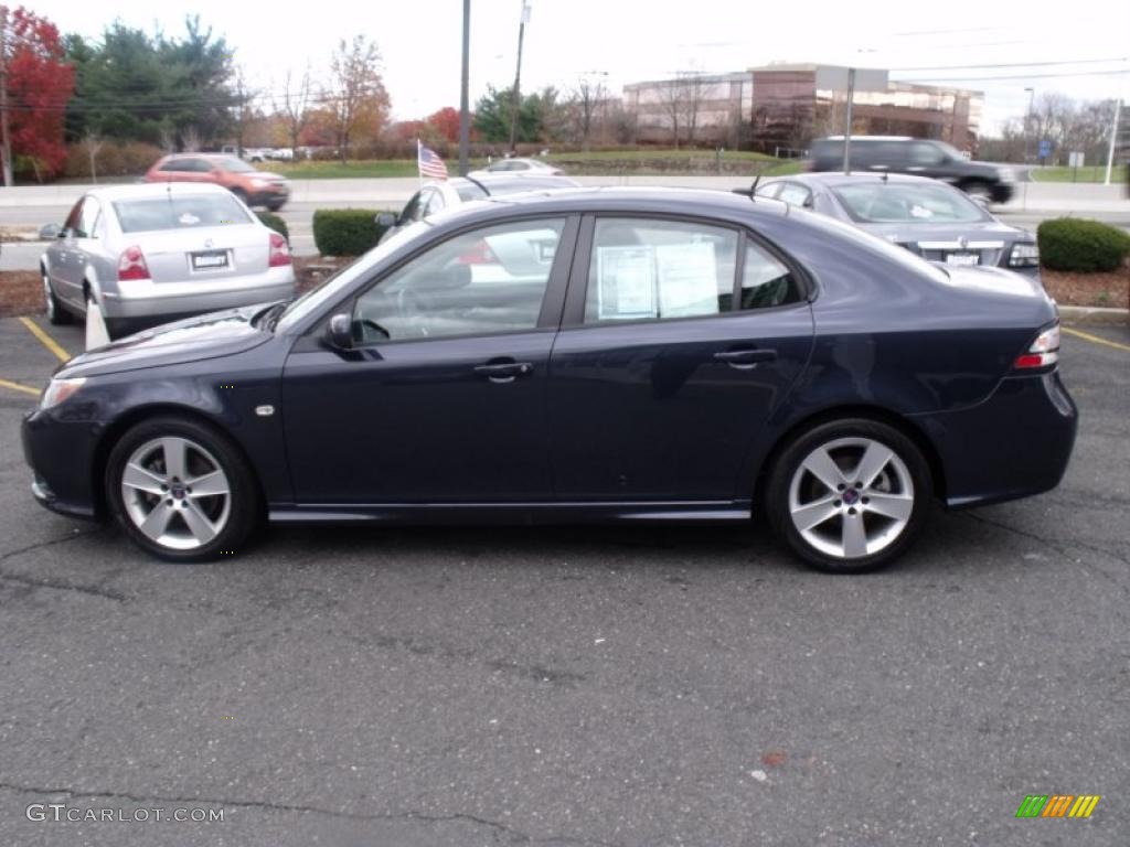 Nocturne Blue Metallic 2009 Saab 9-3 2.0T Sport Sedan Exterior Photo #40082415