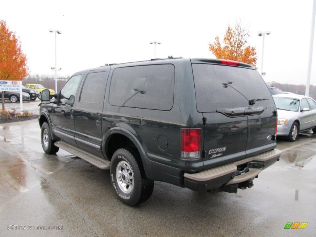 2003 Excursion Limited 4x4 - Aspen Green Metallic / Medium Parchment photo #7