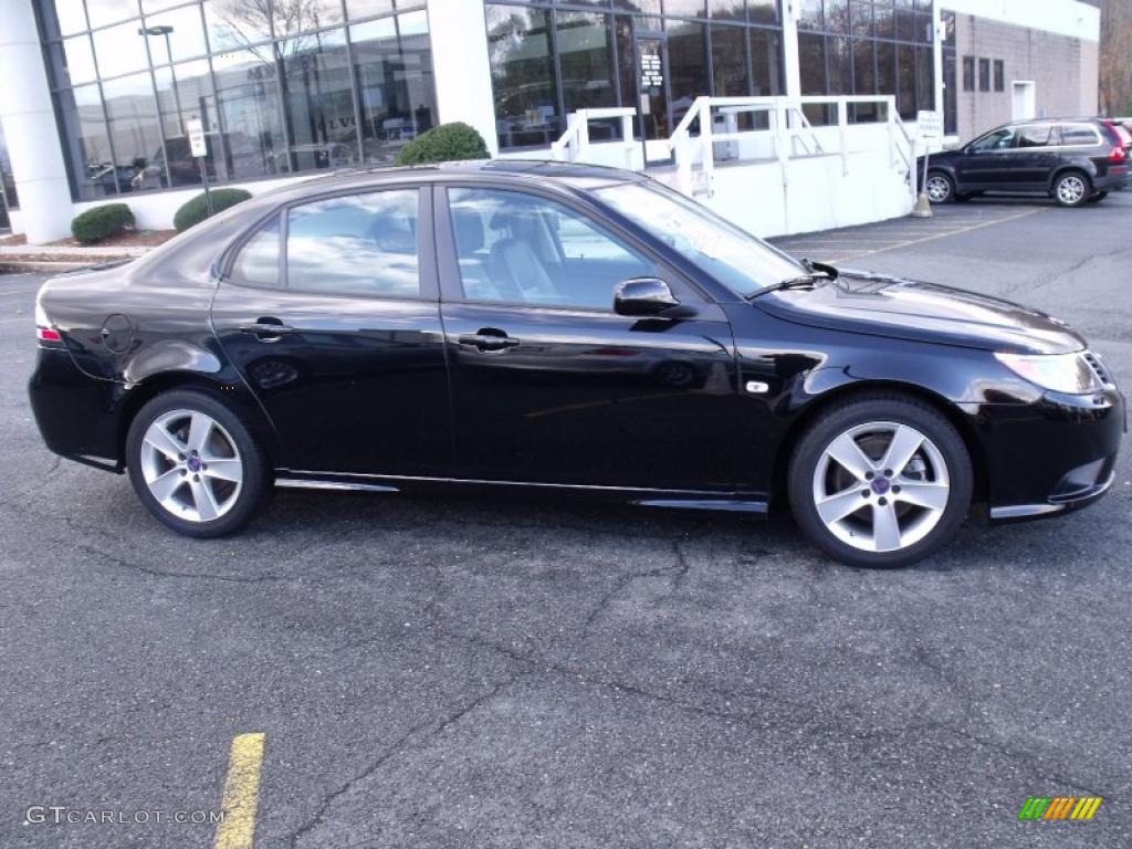 Black 2009 Saab 9-3 2.0T Sport Sedan Exterior Photo #40083003