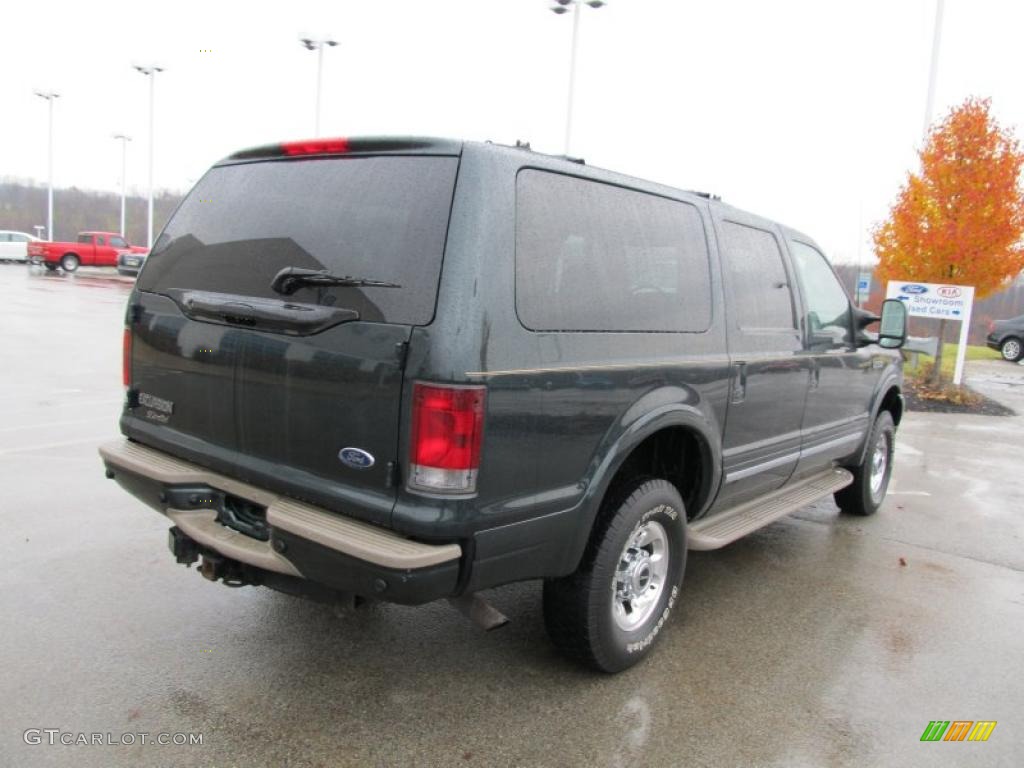 2003 Excursion Limited 4x4 - Aspen Green Metallic / Medium Parchment photo #9