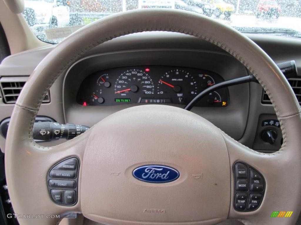 2003 Excursion Limited 4x4 - Aspen Green Metallic / Medium Parchment photo #16