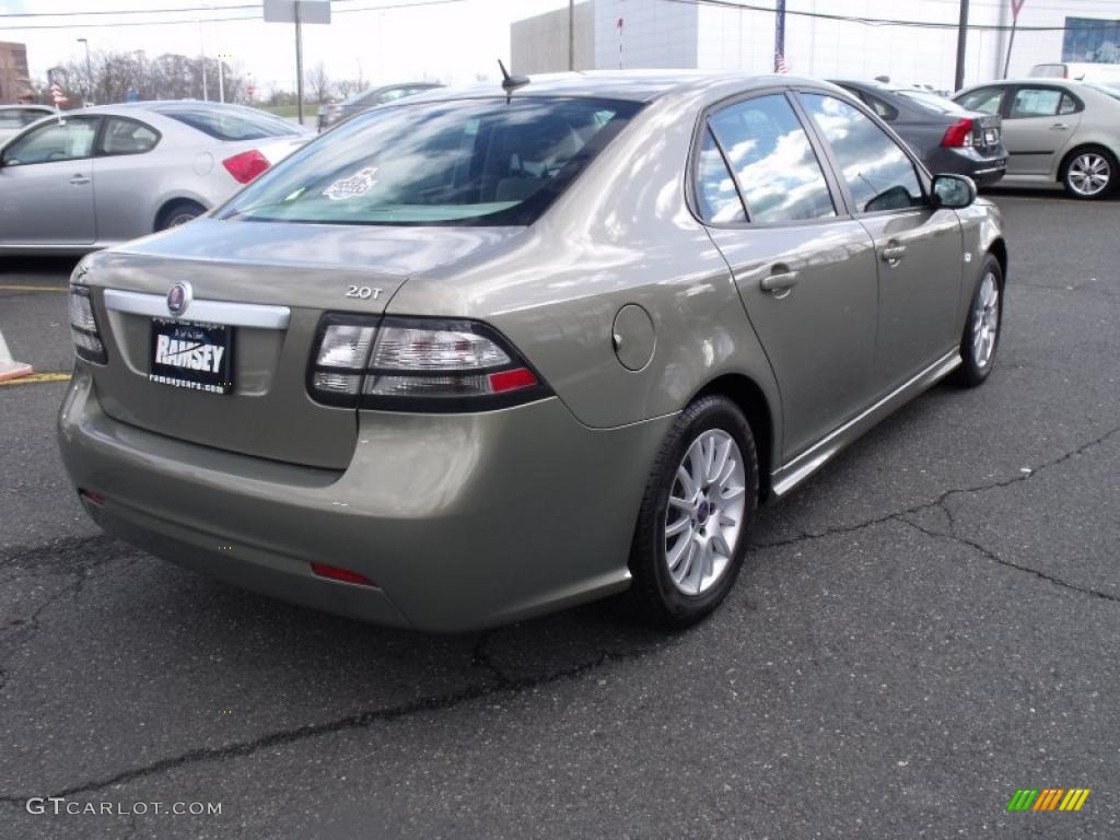 2008 9-3 2.0T Sport Sedan - Pepper Green Metallic / Parchment photo #3