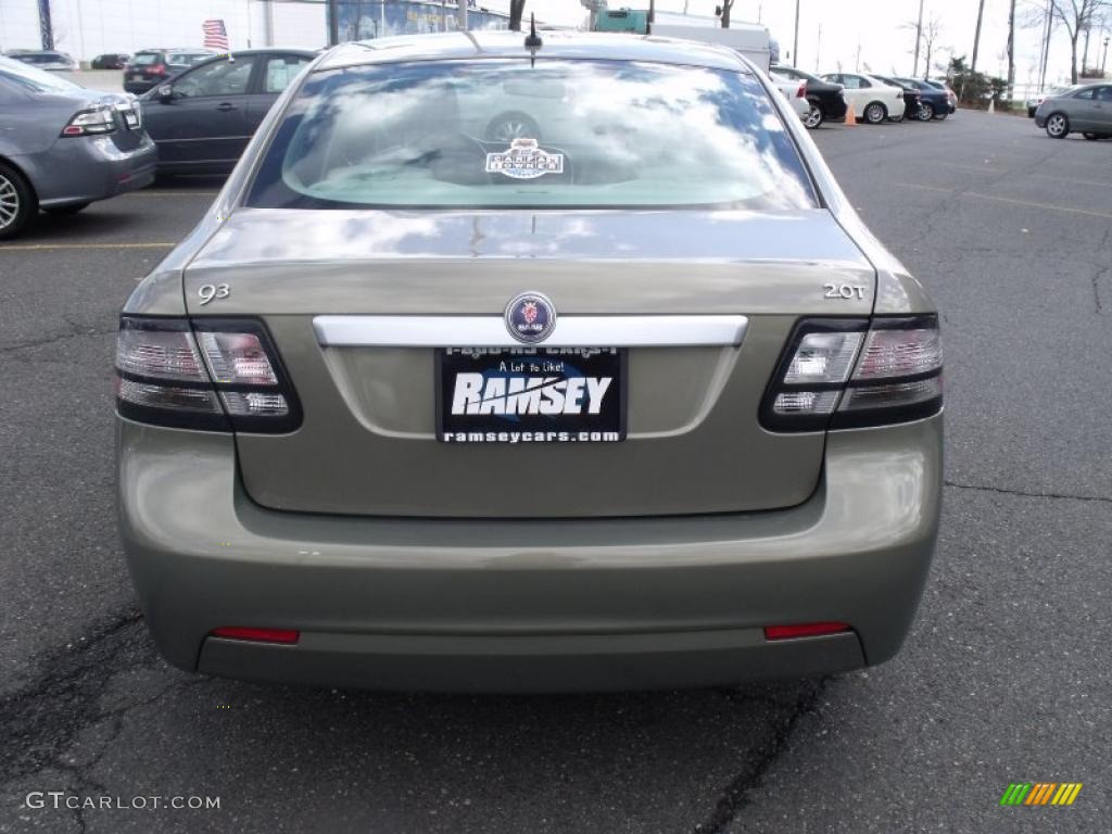 2008 9-3 2.0T Sport Sedan - Pepper Green Metallic / Parchment photo #4