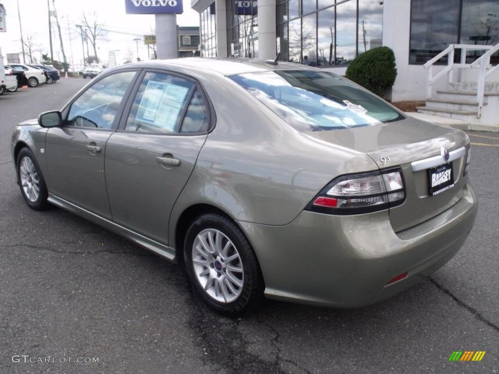 2008 9-3 2.0T Sport Sedan - Pepper Green Metallic / Parchment photo #5