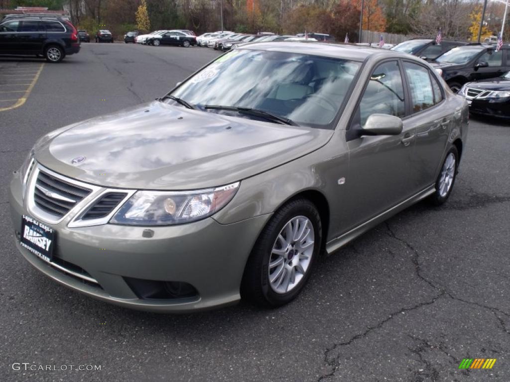 2008 9-3 2.0T Sport Sedan - Pepper Green Metallic / Parchment photo #7