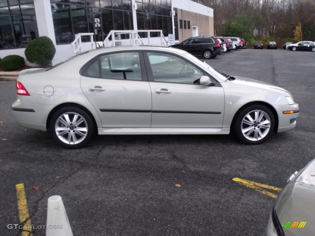 2007 9-3 2.0T Sport Sedan - Parchment Silver Metallic / Black/Gray photo #2