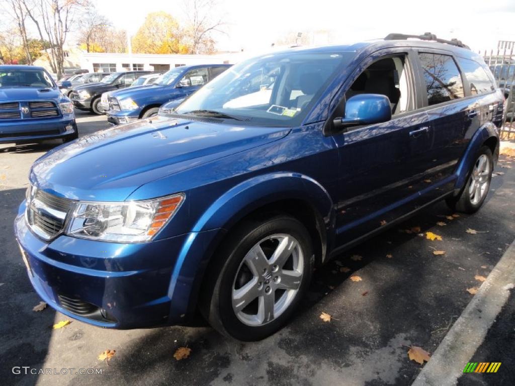 2009 Journey SXT AWD - Deep Water Blue Pearl / Dark Slate Gray/Light Graystone photo #1