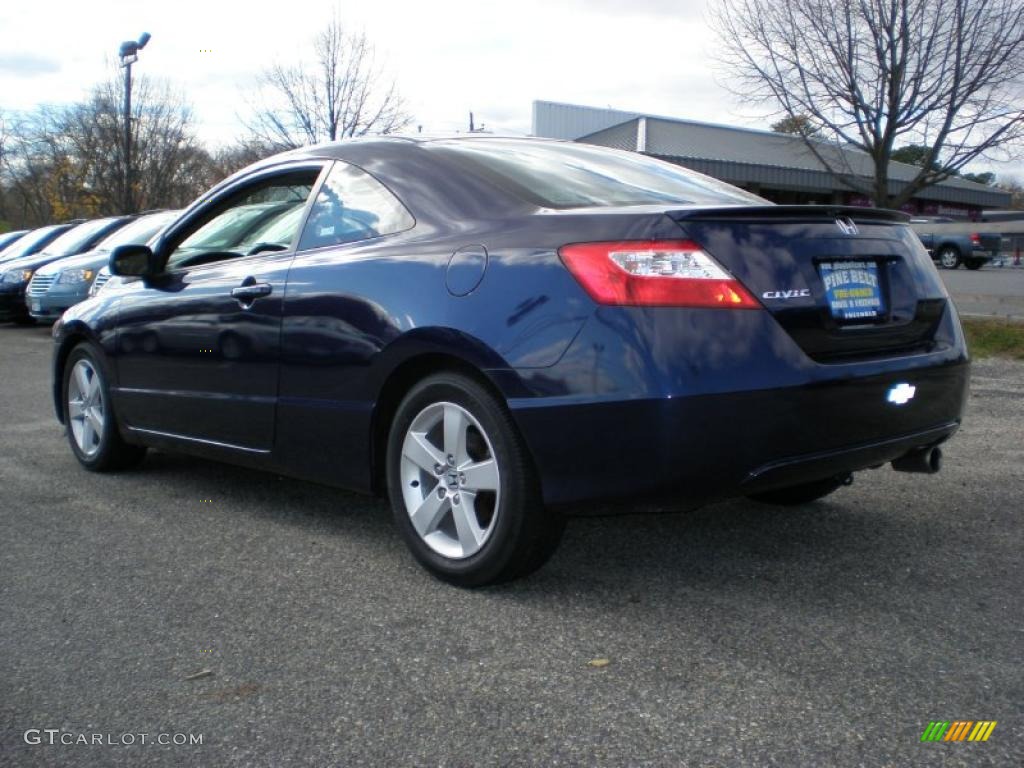 2007 Civic EX Coupe - Royal Blue Pearl / Gray photo #5