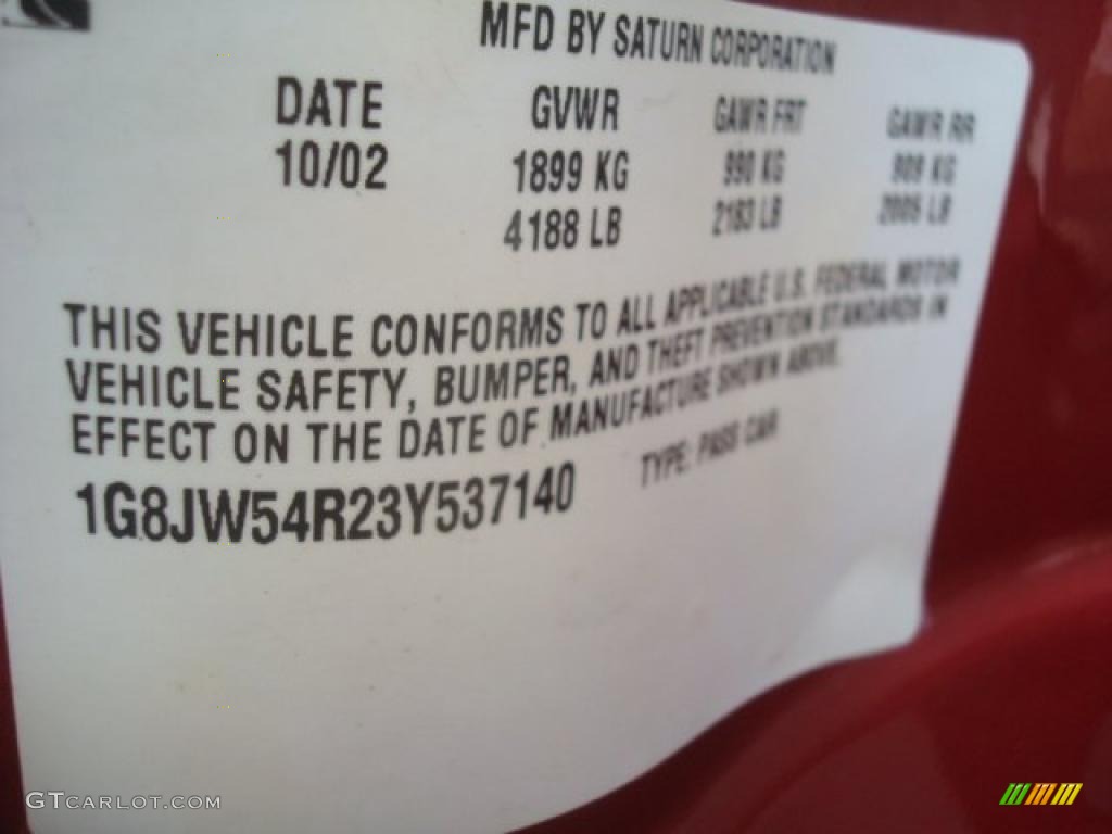 2003 L Series L300 Sedan - Medium Red / Gray photo #22