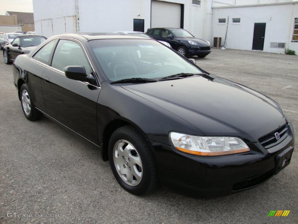 2000 Accord EX Coupe - Nighthawk Black Pearl / Charcoal photo #4