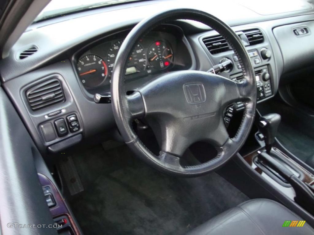 2000 Honda Accord EX Coupe Charcoal Steering Wheel Photo #40087855