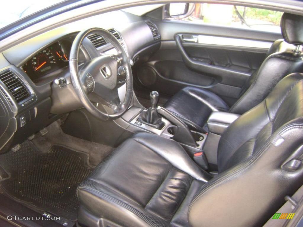 Black Interior 2004 Honda Accord Ex Coupe Photo 40089311
