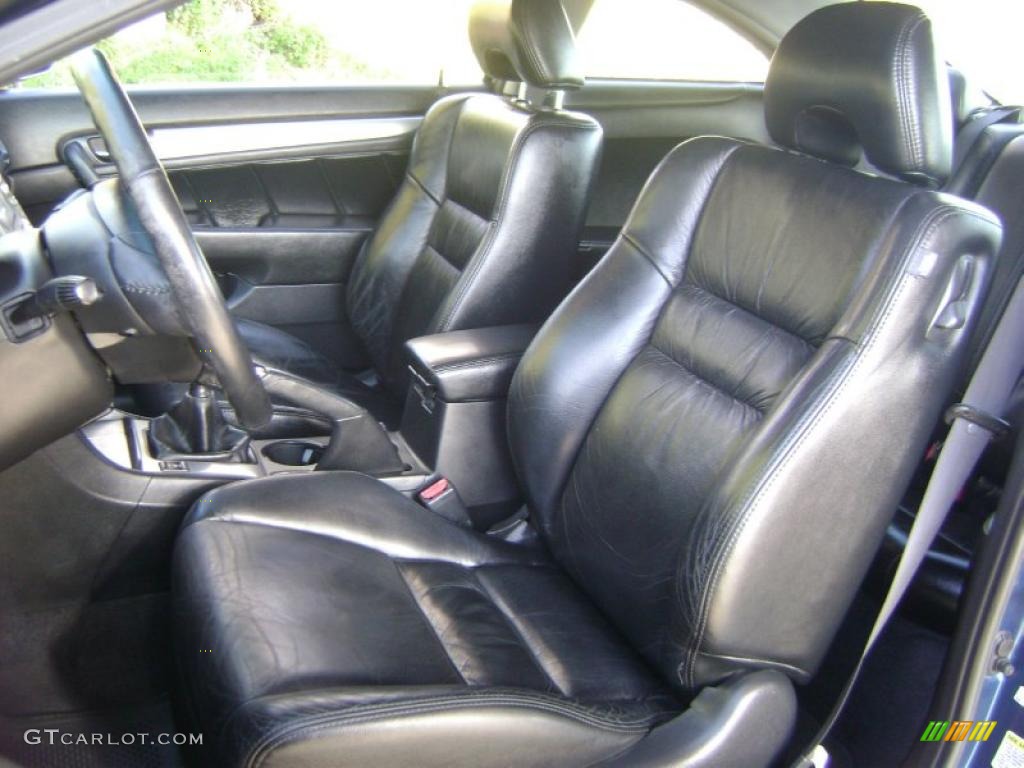 Black Interior 2004 Honda Accord EX Coupe Photo #40089327