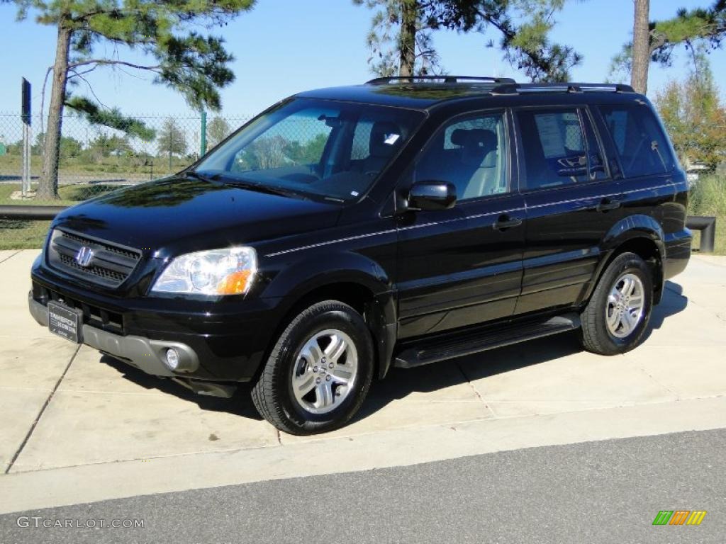 Nighthawk Black Pearl 2003 Honda Pilot EX-L 4WD Exterior Photo #40089687