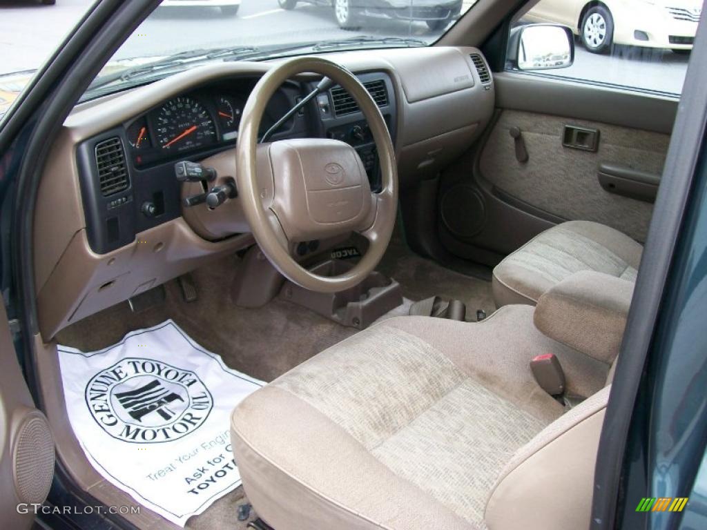 1998 Tacoma Extended Cab - Evergreen Pearl Metallic / Oak photo #7