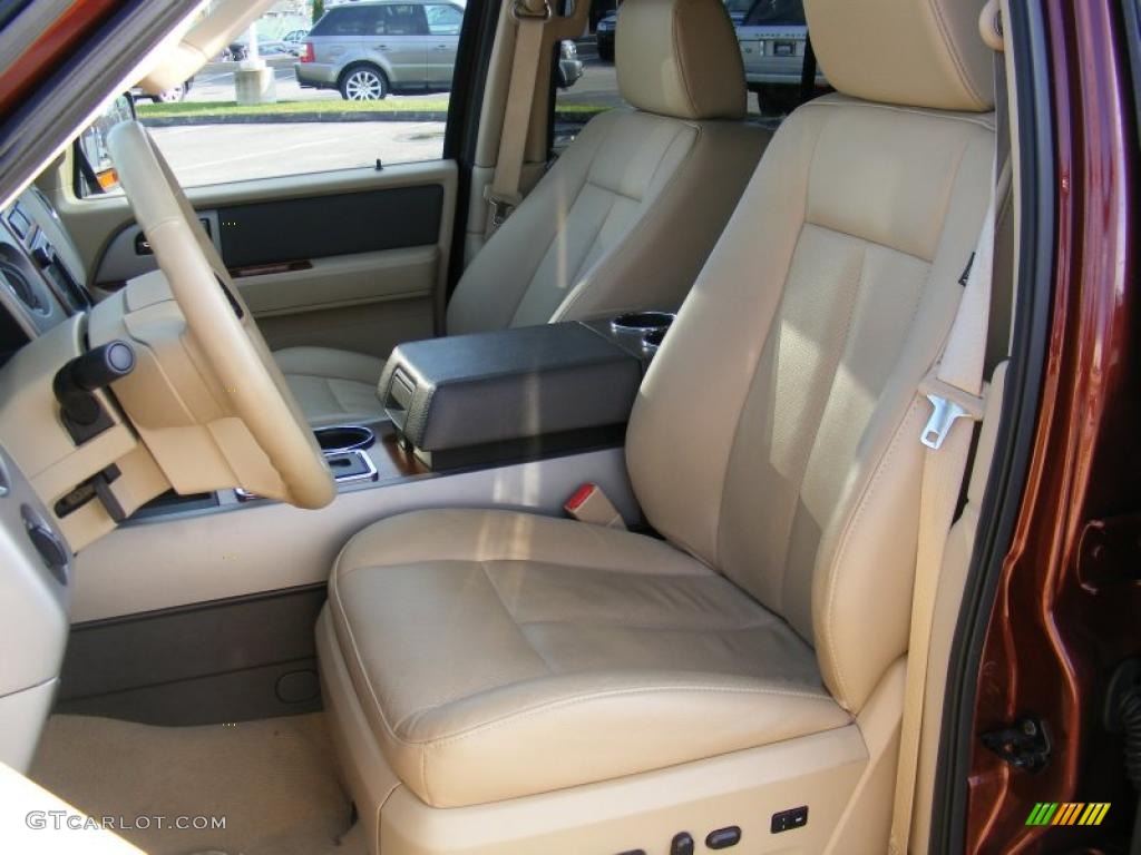 Camel Interior 2008 Ford Expedition Eddie Bauer 4x4 Photo #40094259