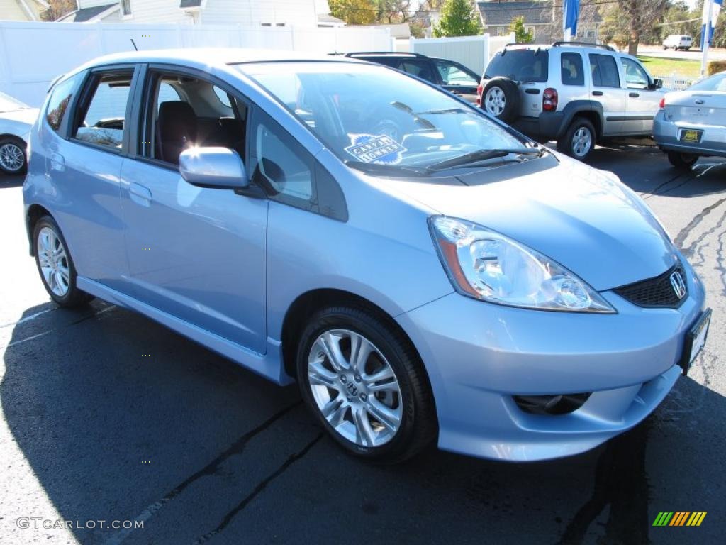 2009 Fit Sport - Tidewater Blue Metallic / Sport Black photo #5