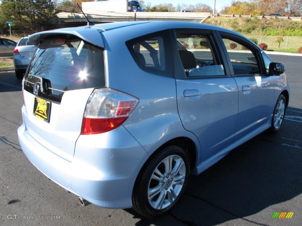 2009 Fit Sport - Tidewater Blue Metallic / Sport Black photo #7