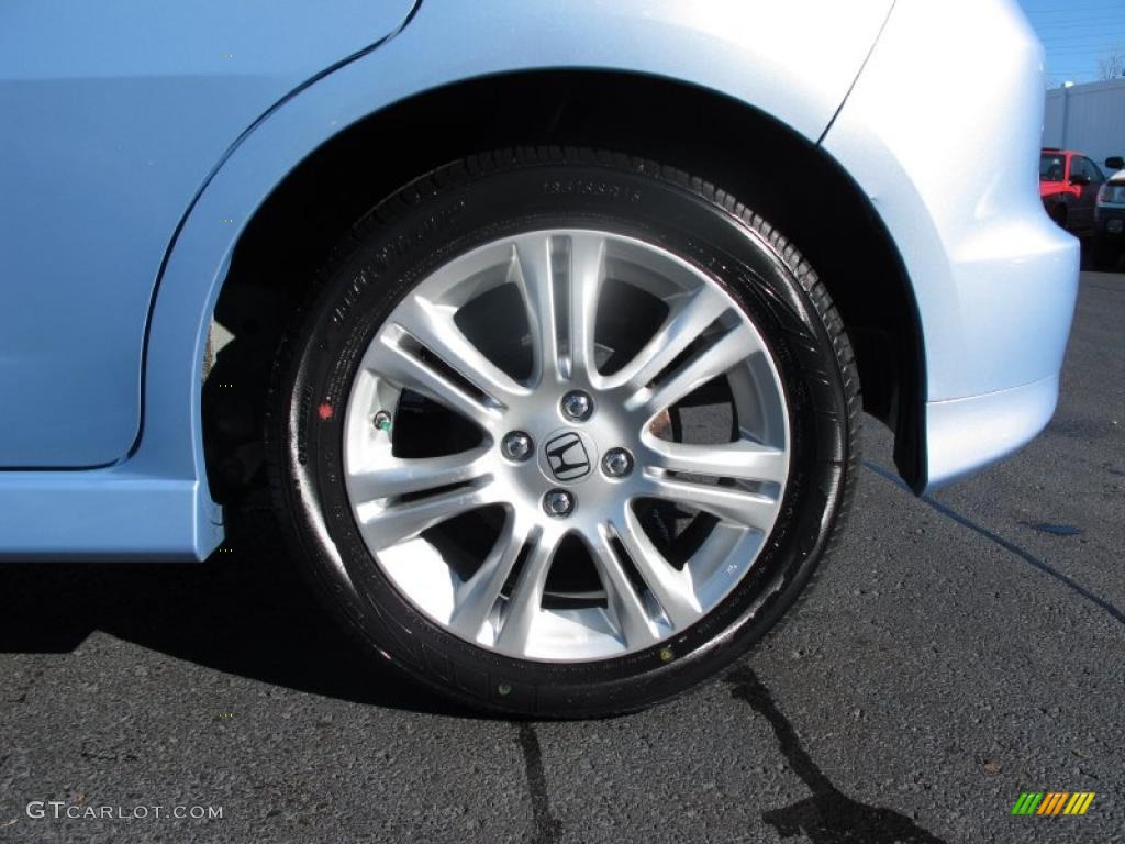2009 Fit Sport - Tidewater Blue Metallic / Sport Black photo #23