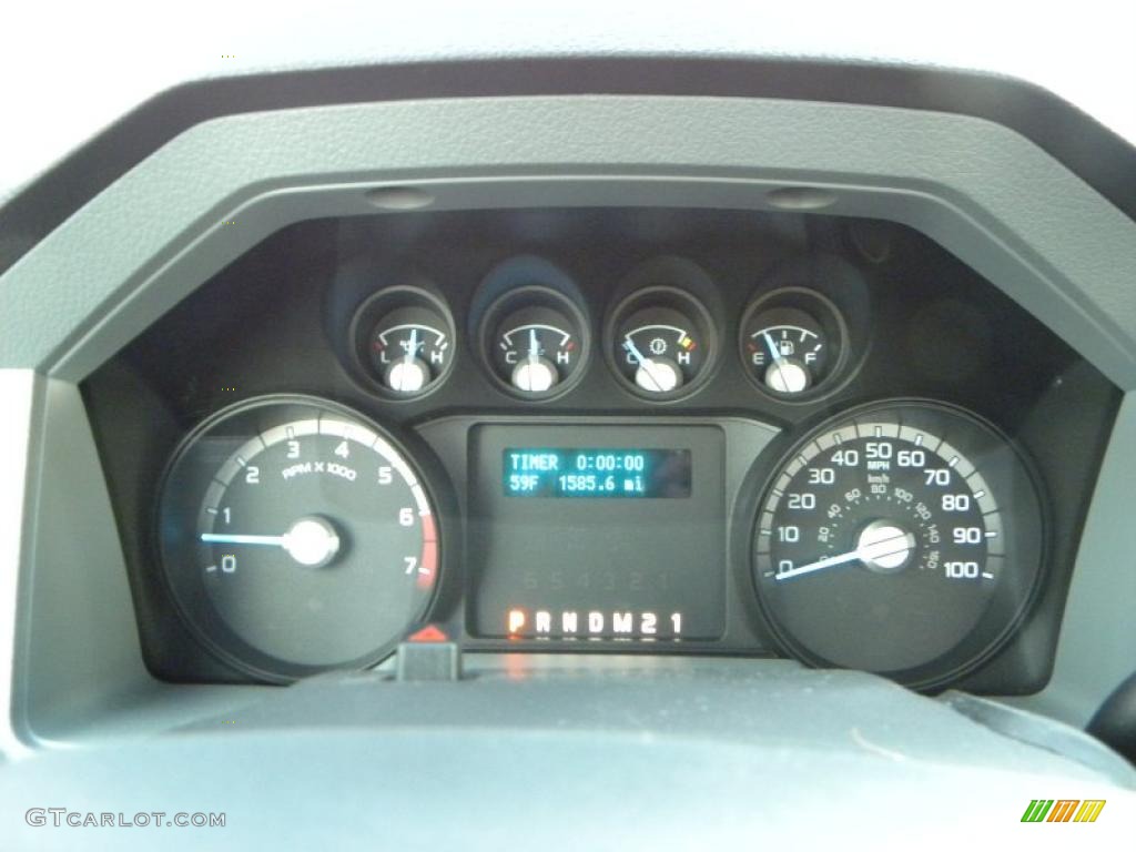 2011 Ford F250 Super Duty XL Regular Cab Chassis Gauges Photo #40096258