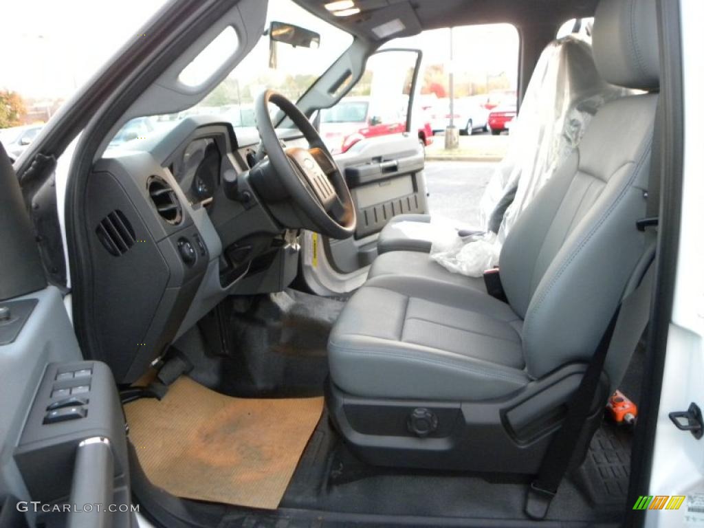 Steel Interior 2011 Ford F450 Super Duty XL Crew Cab Chassis Photo #40096507