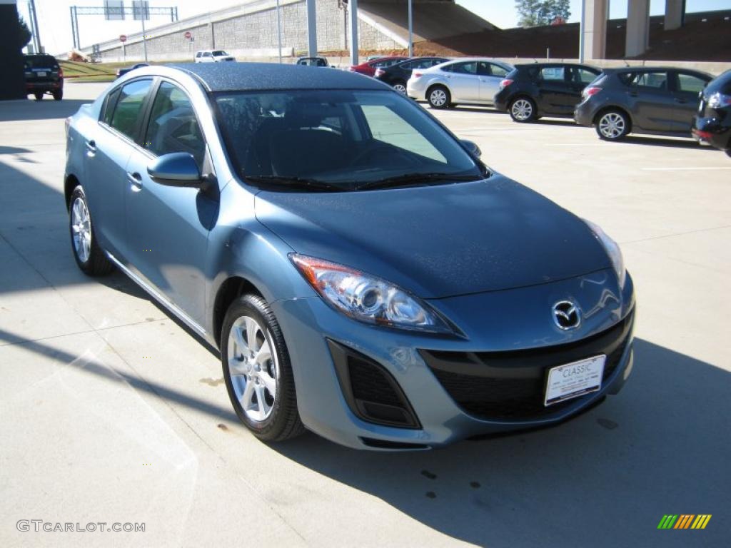 2011 MAZDA3 i Touring 4 Door - Gunmetal Blue Mica / Black photo #7