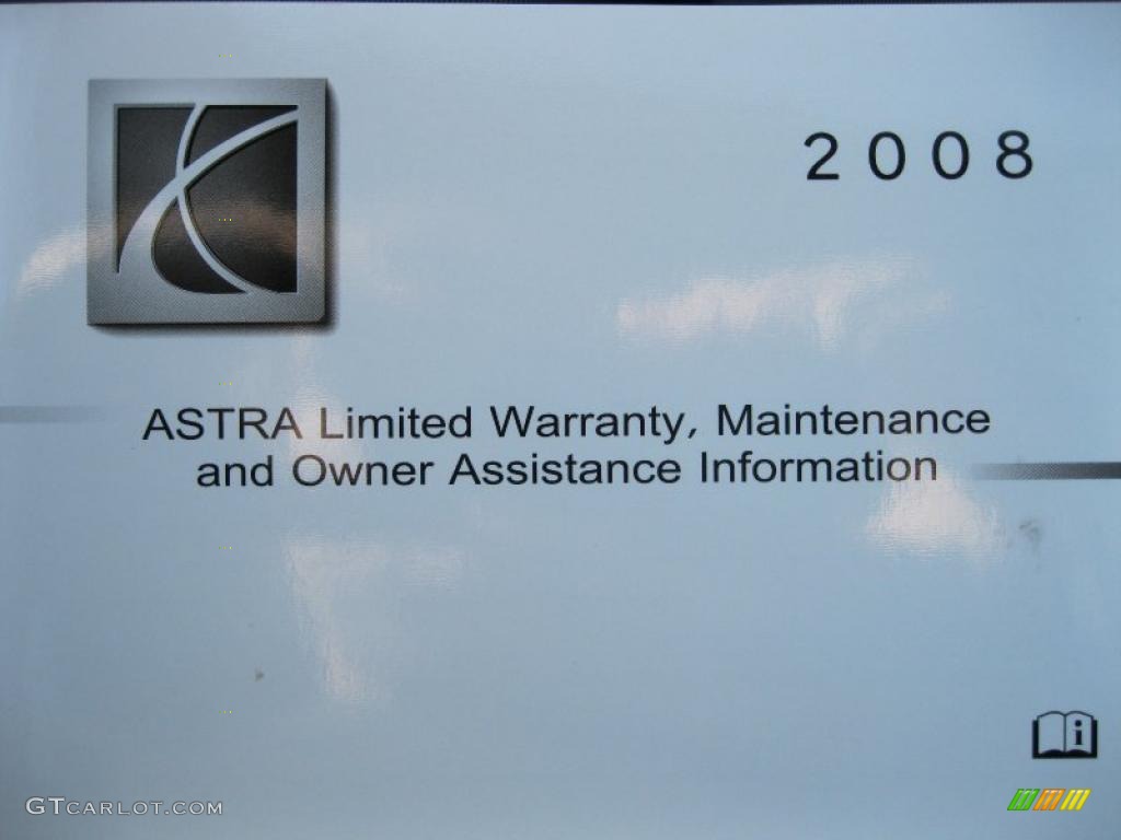 2008 Astra XE Sedan - Twilight Blue / Charcoal photo #29