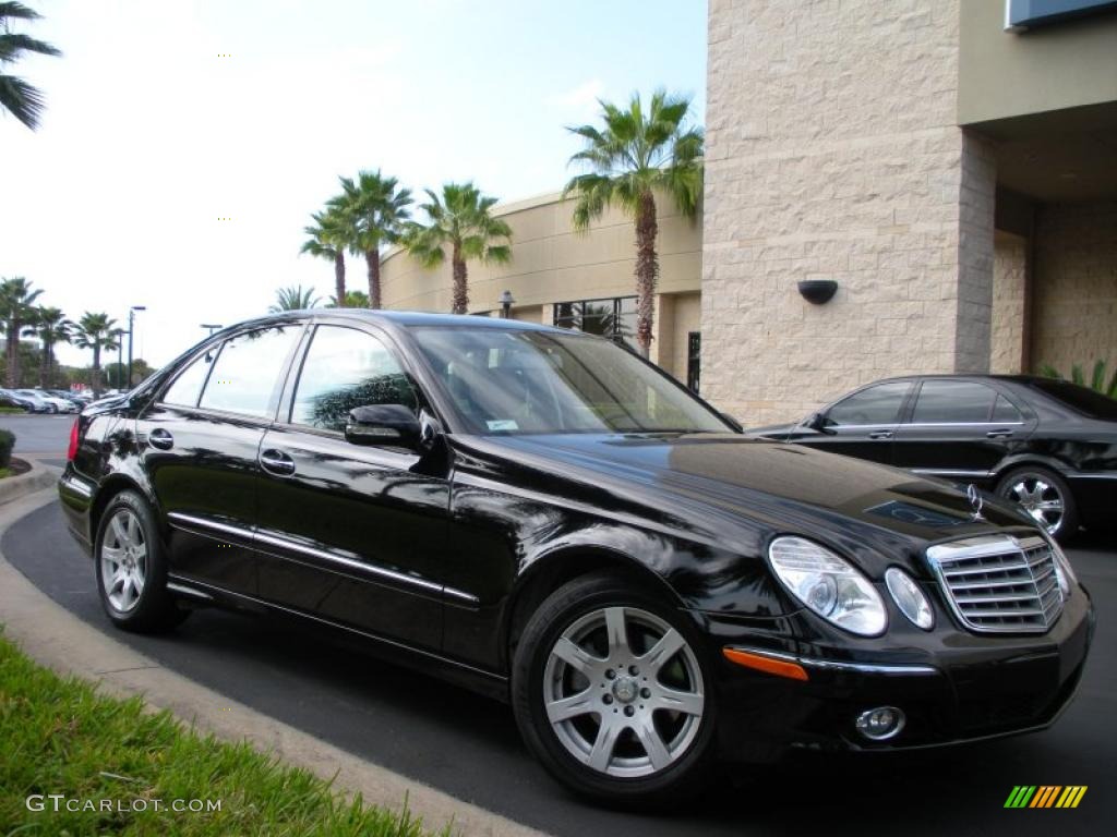 Black 2008 Mercedes-Benz E 320 BlueTEC Sedan Exterior Photo #40102371