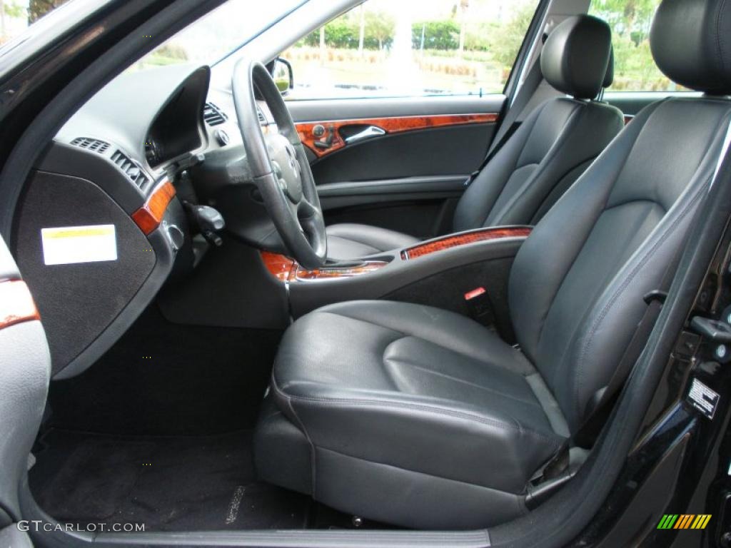 Black Interior 2008 Mercedes-Benz E 320 BlueTEC Sedan Photo #40102495