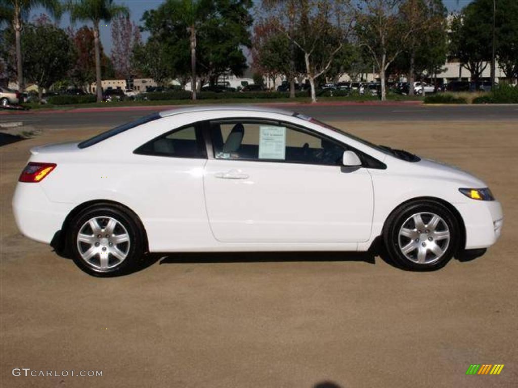 Taffeta White 2009 Honda Civic LX Coupe Exterior Photo #40103951