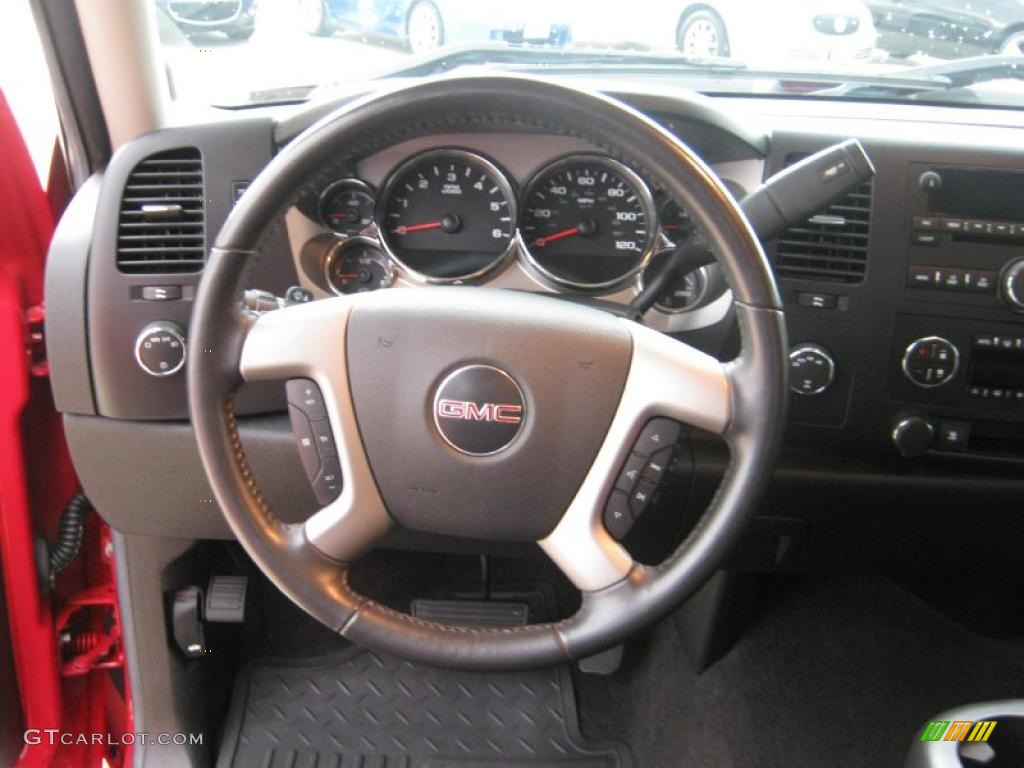 2008 Sierra 1500 SLE Crew Cab 4x4 - Fire Red / Ebony photo #10