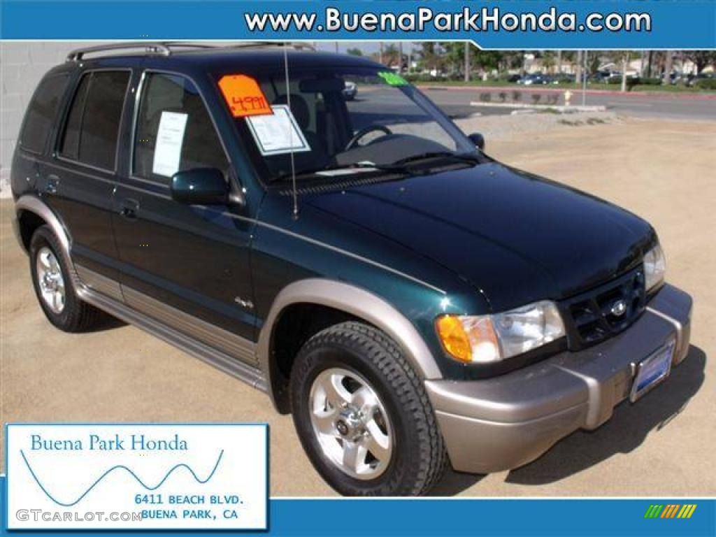 2001 Sportage EX 4x4 - Evergreen / Brown photo #1