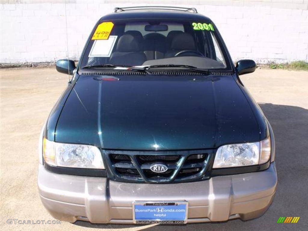 2001 Sportage EX 4x4 - Evergreen / Brown photo #2
