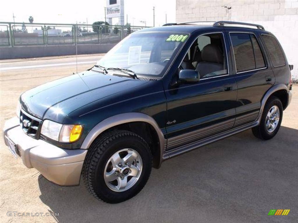 2001 Sportage EX 4x4 - Evergreen / Brown photo #3