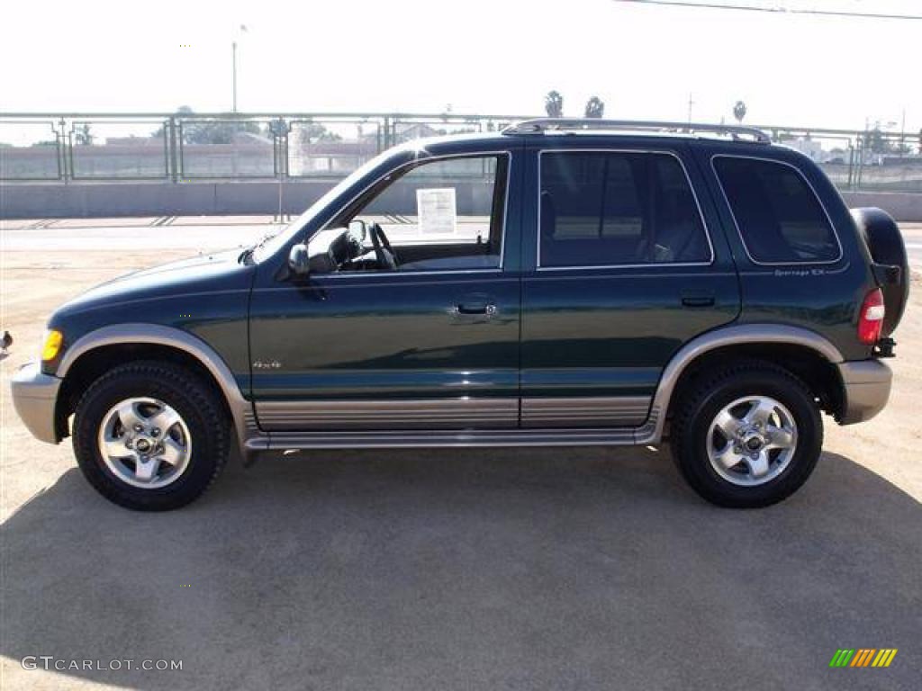 2001 Sportage EX 4x4 - Evergreen / Brown photo #4