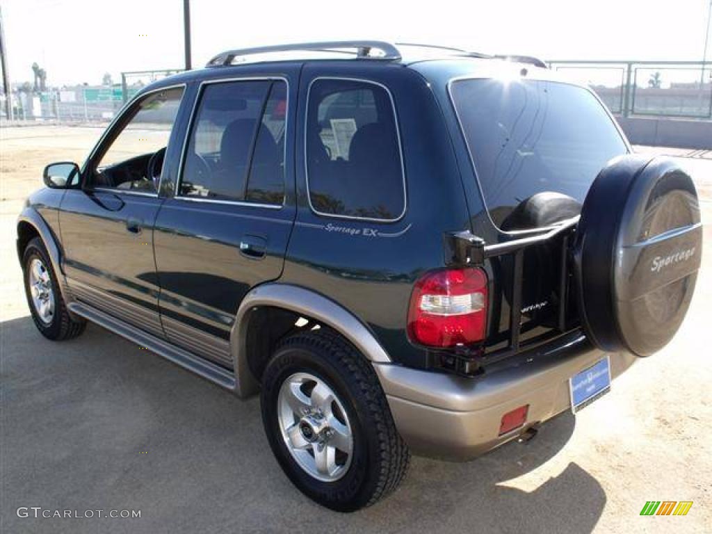 2001 Sportage EX 4x4 - Evergreen / Brown photo #5