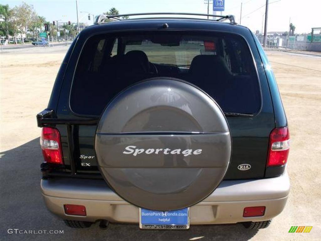2001 Sportage EX 4x4 - Evergreen / Brown photo #6