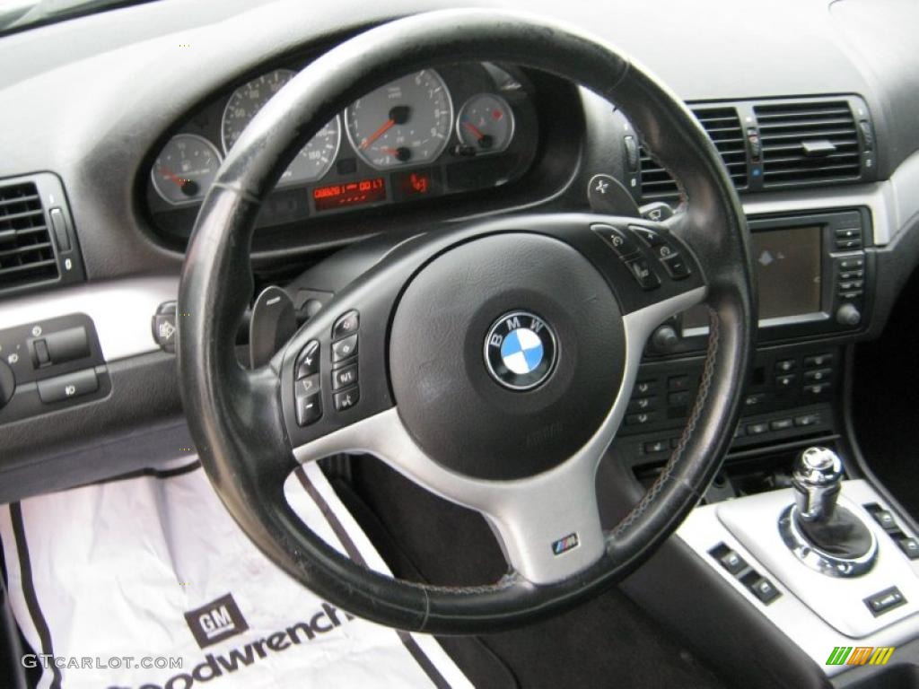 2004 BMW M3 Coupe Black Dashboard Photo #40106059