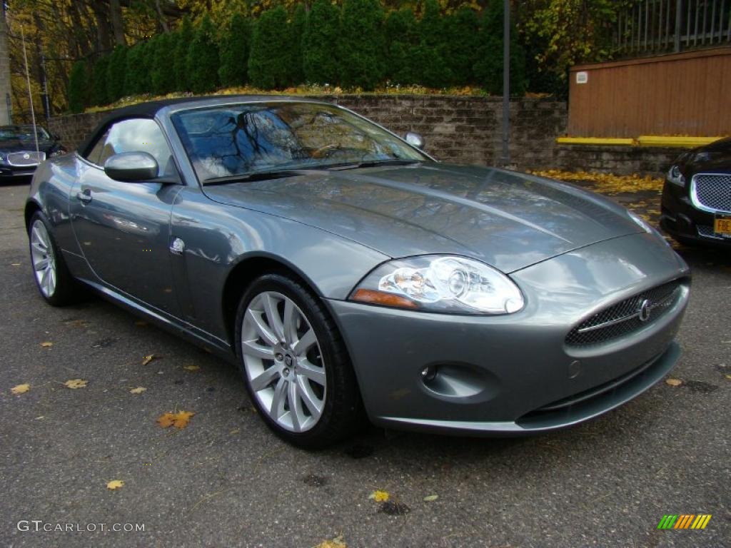 2007 XK XK8 Convertible - Lunar Grey Metallic / Charcoal photo #6