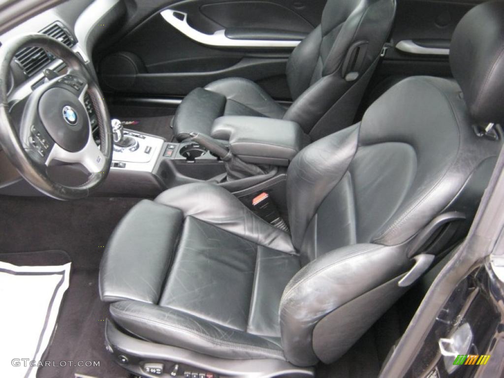 Black Interior 2004 BMW M3 Coupe Photo #40106099