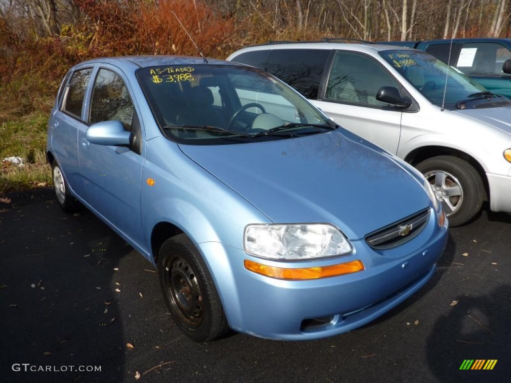 2004 Aveo Hatchback - Pastel Blue / Gray photo #1