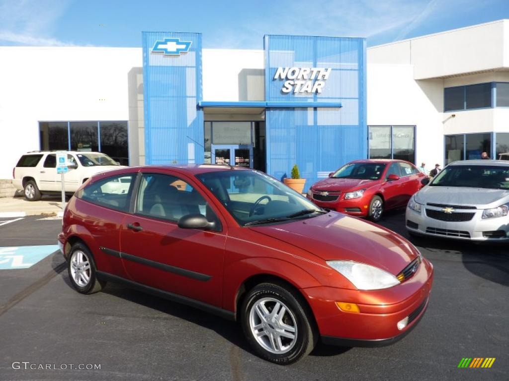 Autumn Orange Metallic Ford Focus