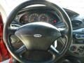 Dark Charcoal 2000 Ford Focus ZX3 Coupe Steering Wheel