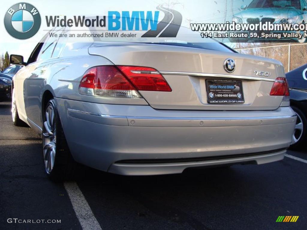 2008 7 Series 750i Sedan - Titanium Silver Metallic / Platinum photo #5