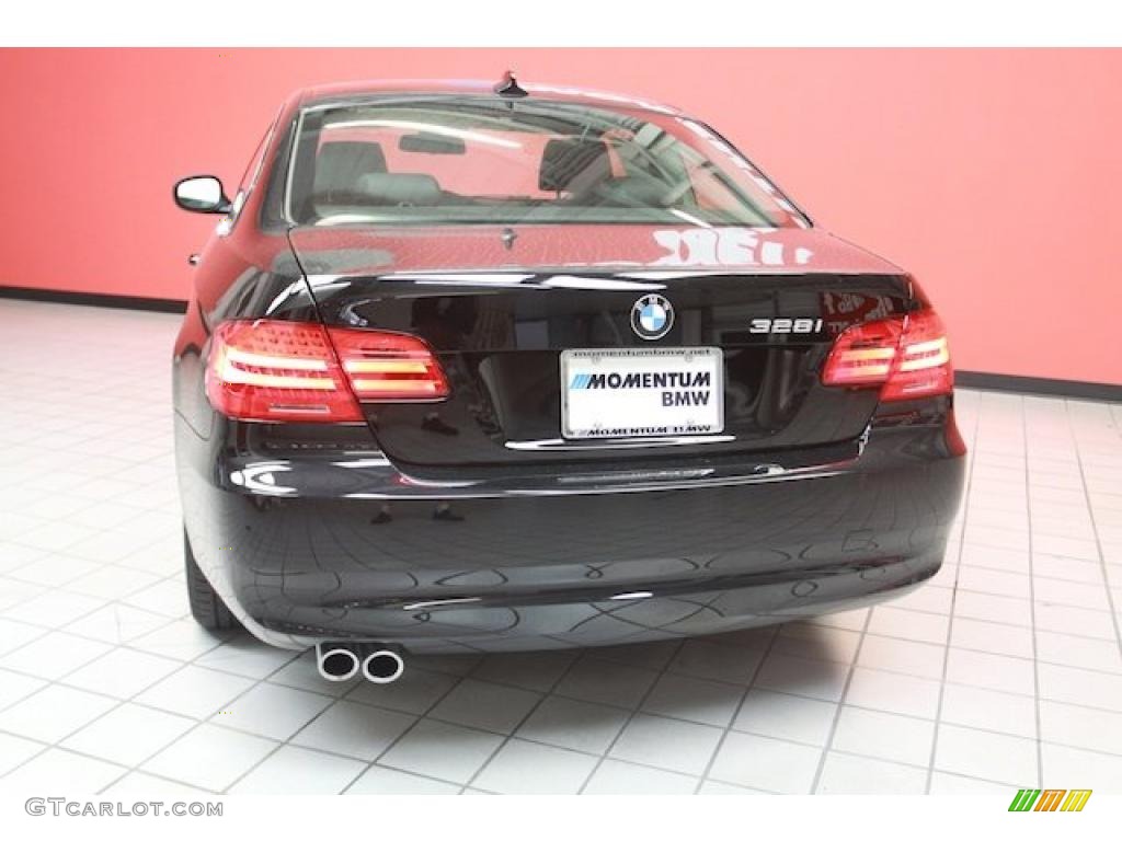 2011 3 Series 328i Coupe - Jet Black / Black photo #13