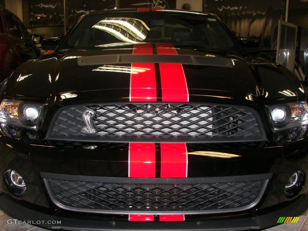 2011 Mustang Shelby GT500 SVT Performance Package Coupe - Ebony Black / Charcoal Black/Red photo #1